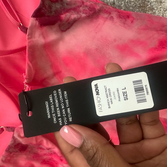 Fashion Nova Pink asymmetrical dress - Picture 5 of 13